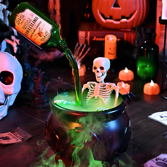 Floating potion bottle with Skeleton