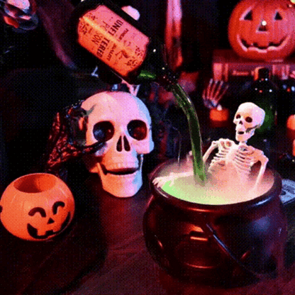 Floating potion bottle with Skeleton